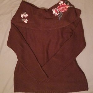 NWT - Purple Cowl neck sweater